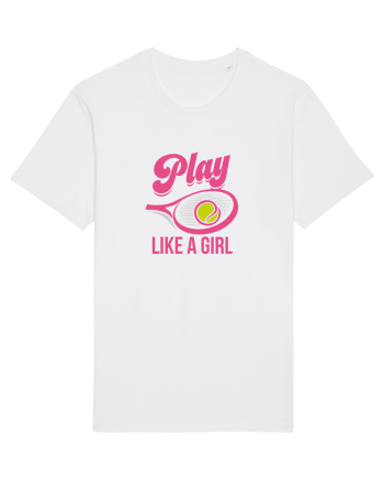Play like a girl. White