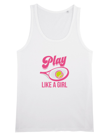 Play like a girl. White