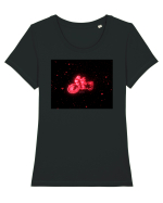 Hearts adventure moto Tricou mânecă scurtă guler larg fitted Damă Expresser