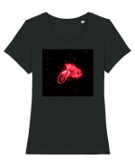 Hearts café racer Tricou mânecă scurtă guler larg fitted Damă Expresser