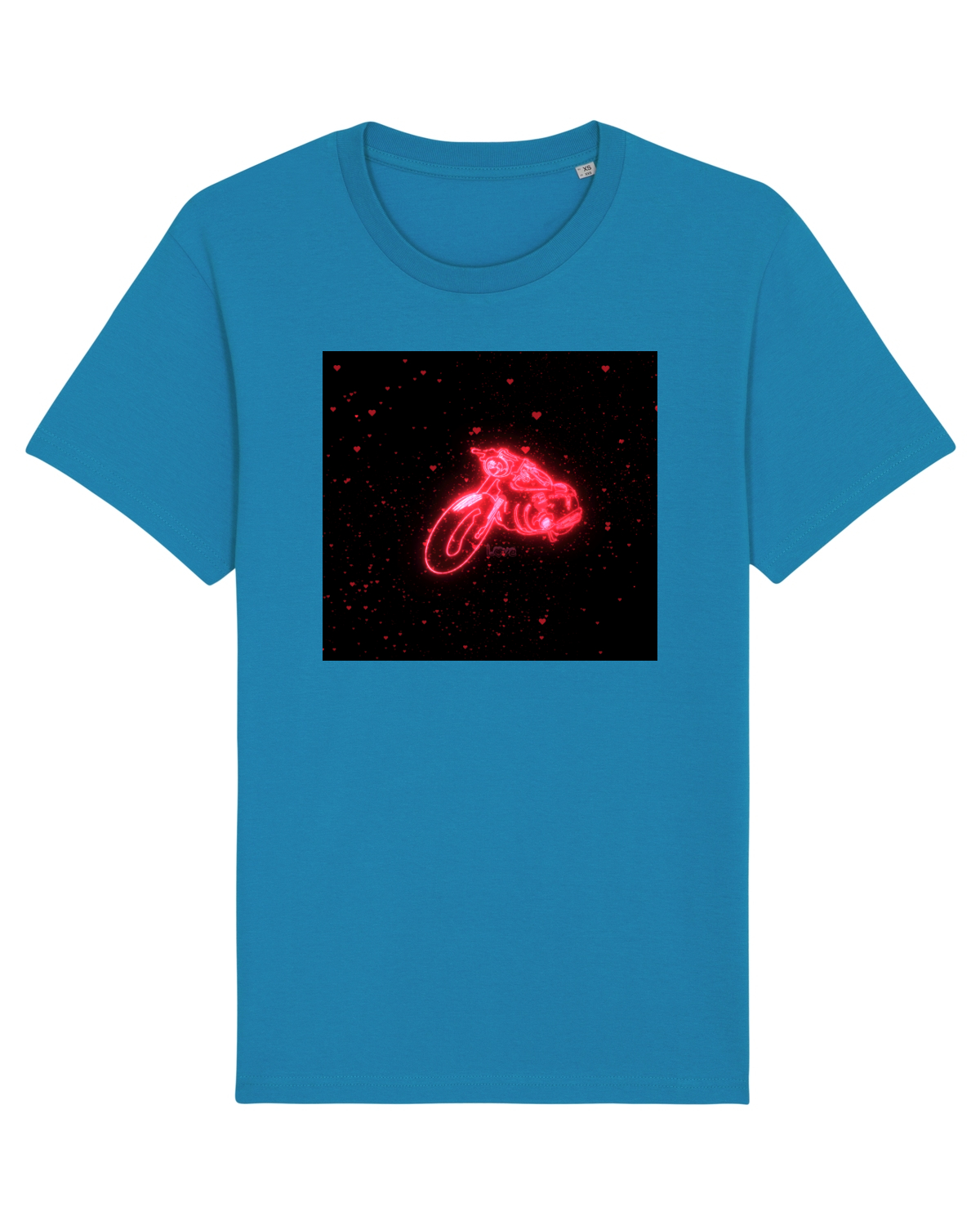 Tricou mânecă scurtă Unisex Rocker Azur