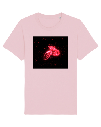 Hearts café racer Cotton Pink