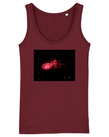 Hearts chopper moto Burgundy