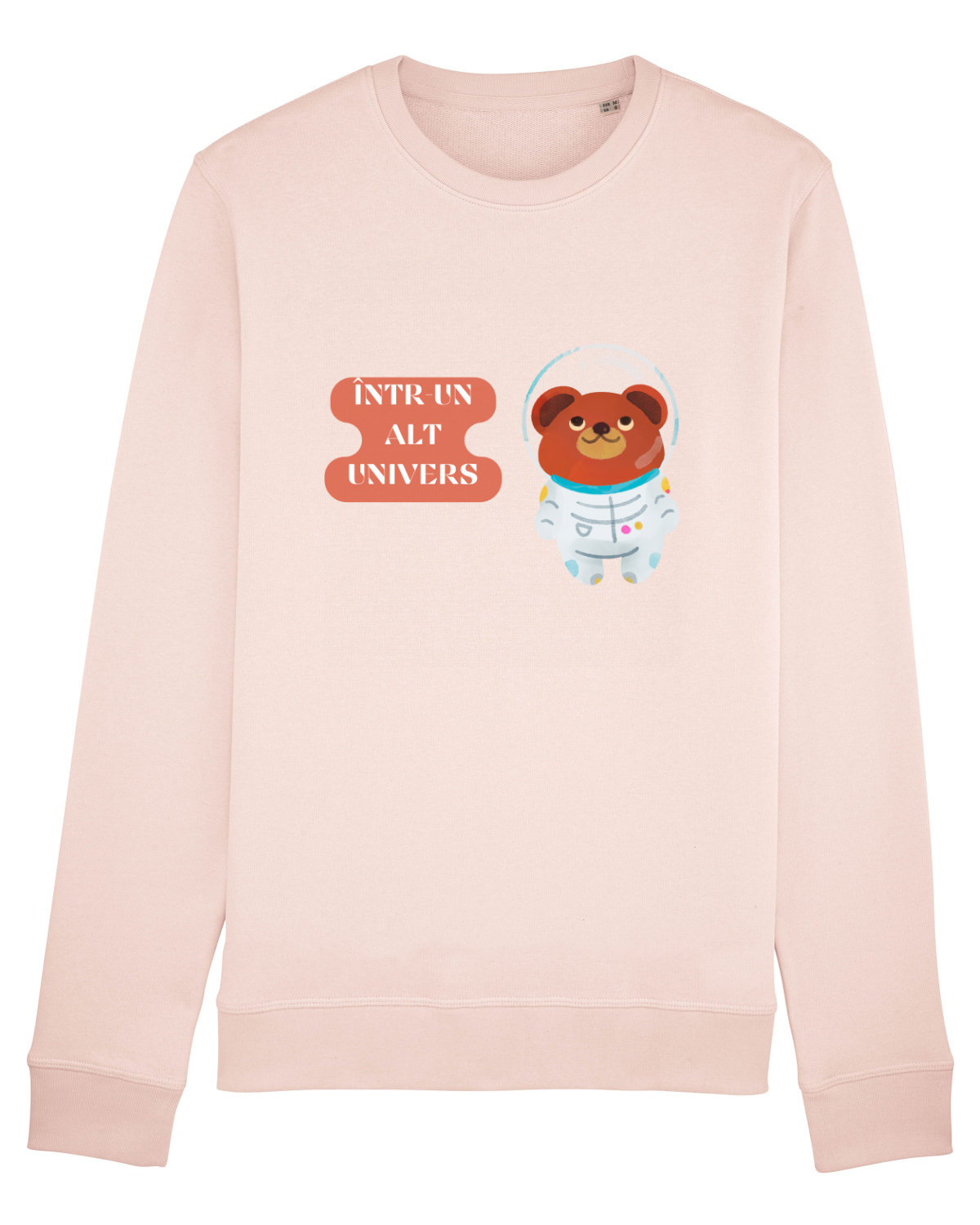 Bluză mânecă lungă Unisex Rise Candy Pink