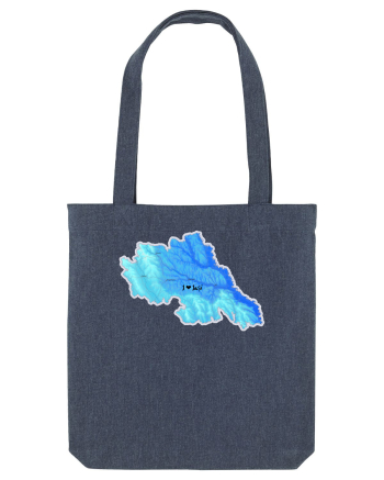Iași County Map Midnight Blue