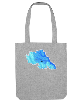Iași County Map Heather Grey