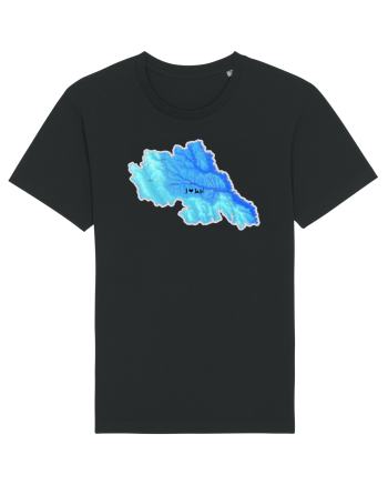 Iași County Map Black