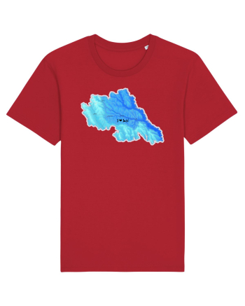 Iași County Map Red
