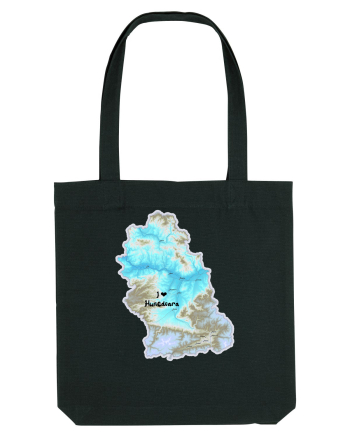 Hunedoara County Map Black