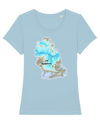 Hunedoara County Map Sky Blue