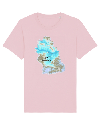 Hunedoara County Map Cotton Pink