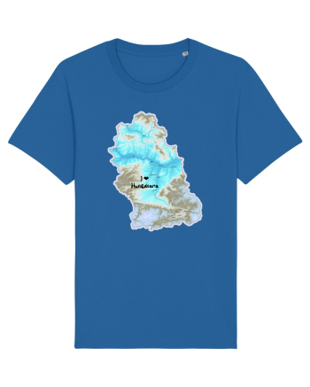Hunedoara County Map Royal Blue