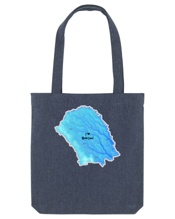 Botoșani County Map Midnight Blue