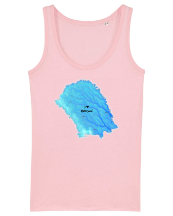 Botoșani County Map Cotton Pink