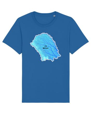Botoșani County Map Royal Blue