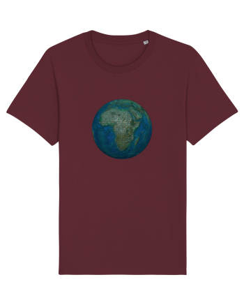 No borders - Earth Globe 1 Burgundy