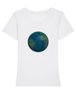 No borders - Earth Globe 2 Tricou mânecă scurtă guler larg fitted Damă Expresser