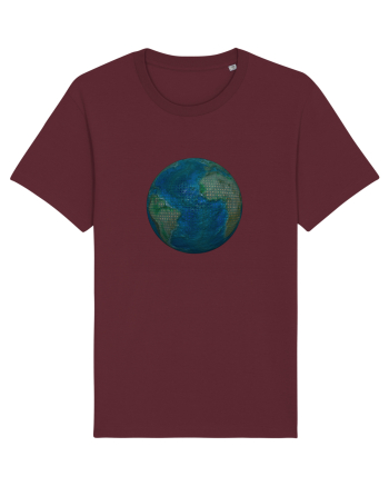No borders - Earth Globe 2 Burgundy