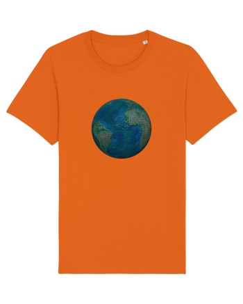 No borders - Earth Globe 2 Bright Orange