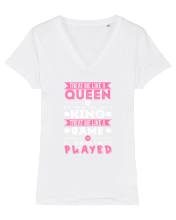Treat me like a Queen White