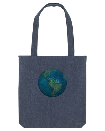 No borders - Earth Globe 3 Midnight Blue