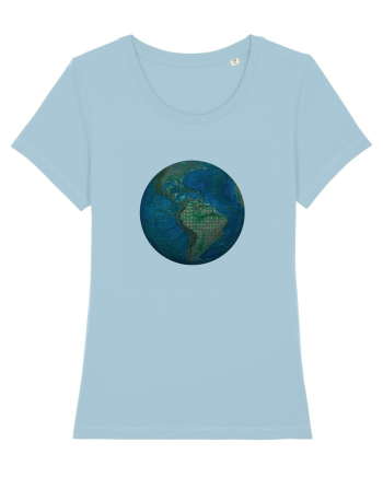 No borders - Earth Globe 3 Sky Blue