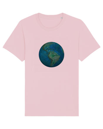 No borders - Earth Globe 3 Cotton Pink
