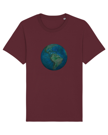 No borders - Earth Globe 3 Burgundy