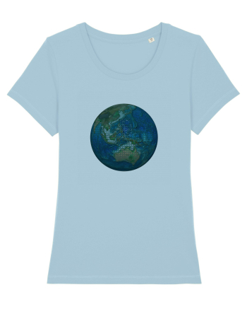 No borders - Earth Globe 4 Sky Blue