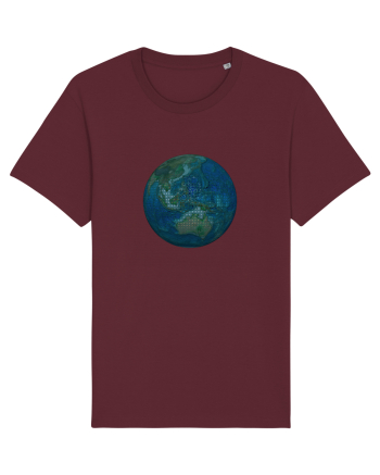 No borders - Earth Globe 4 Burgundy