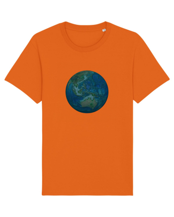 No borders - Earth Globe 4 Bright Orange