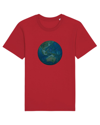 No borders - Earth Globe 4 Red