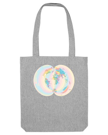 Projected Time Zones - Polyconic Heather Grey