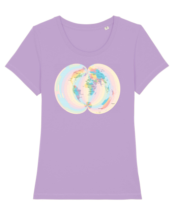 Projected Time Zones - Polyconic Lavender Dawn