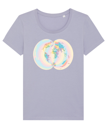 Projected Time Zones - Polyconic Lavender