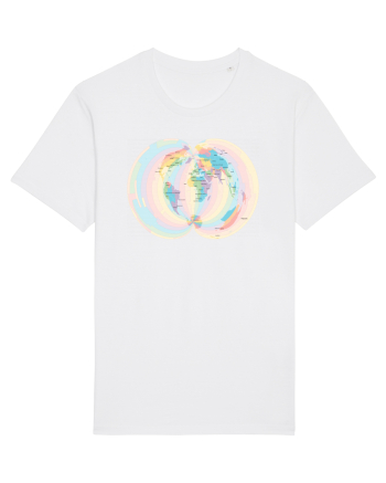 Projected Time Zones - Polyconic White