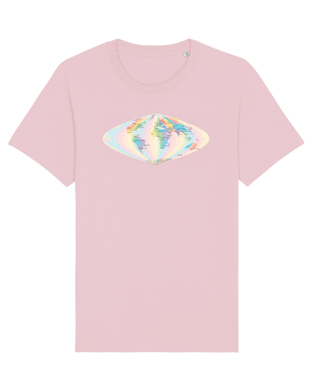 Tricou mânecă scurtă Unisex Rocker Cotton Pink