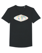 Projected Time Zones - Sinusoidal Tricou mânecă scurtă guler larg Bărbat Skater