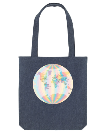Projected Time Zones - Van der Grinten 1 Midnight Blue