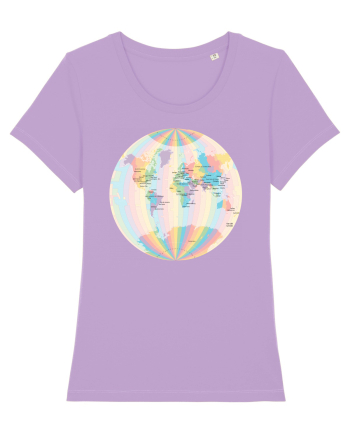 Projected Time Zones - Van der Grinten 1 Lavender Dawn
