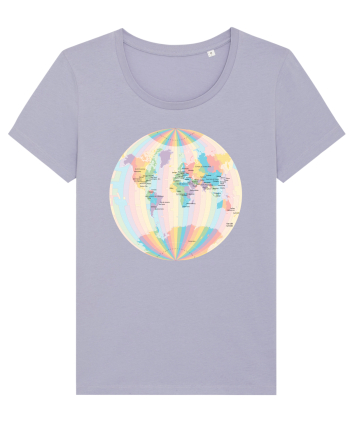 Projected Time Zones - Van der Grinten 1 Lavender
