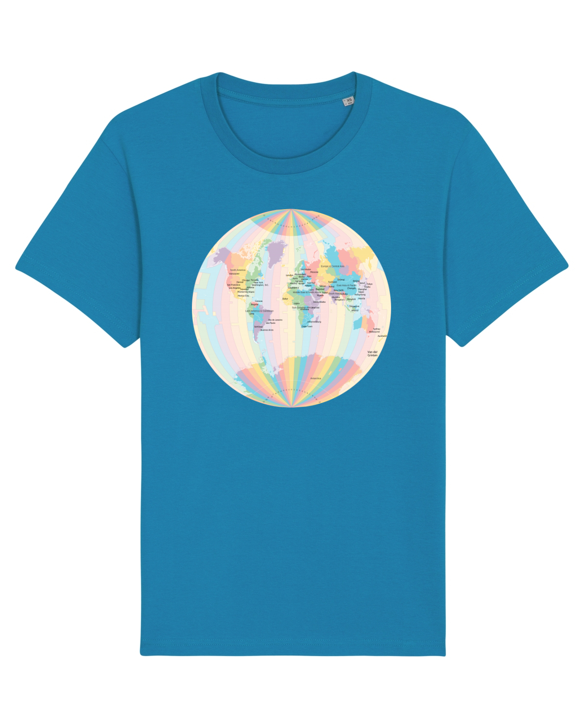 Tricou mânecă scurtă Unisex Rocker Azur