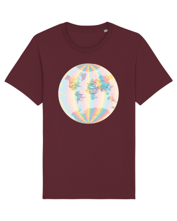 Projected Time Zones - Van der Grinten 1 Burgundy