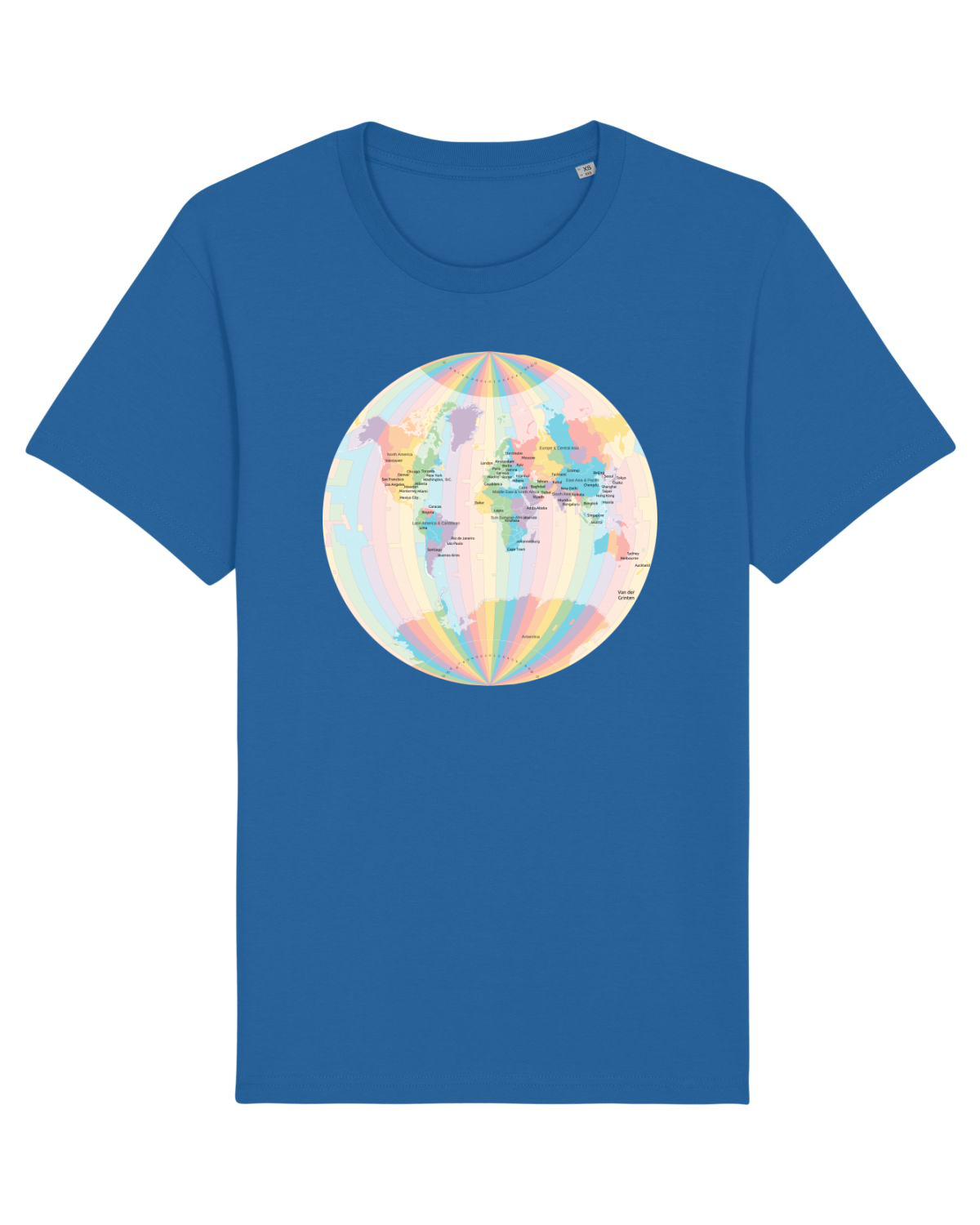 Tricou mânecă scurtă Unisex Rocker Royal Blue