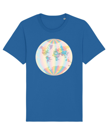 Projected Time Zones - Van der Grinten 1 Royal Blue