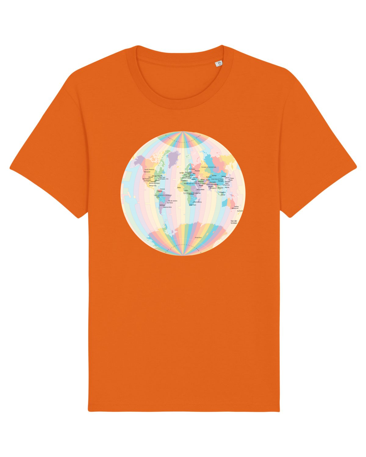 Tricou mânecă scurtă Unisex Rocker Bright Orange