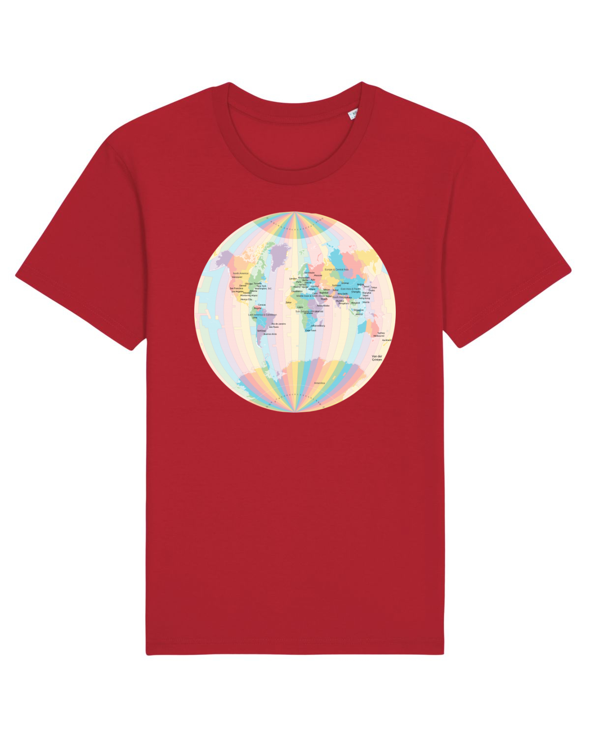 Tricou mânecă scurtă Unisex Rocker Red