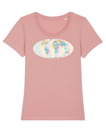 Projected Time Zones - Mollweide Canyon Pink