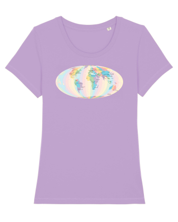 Projected Time Zones - Mollweide Lavender Dawn