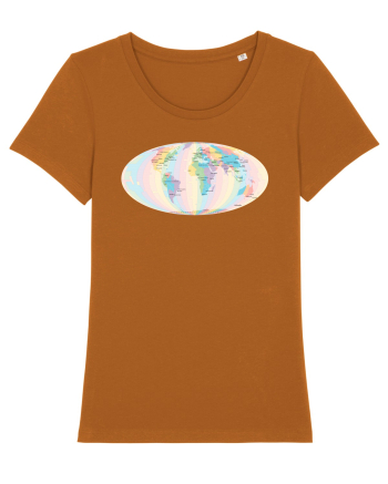 Projected Time Zones - Mollweide Roasted Orange